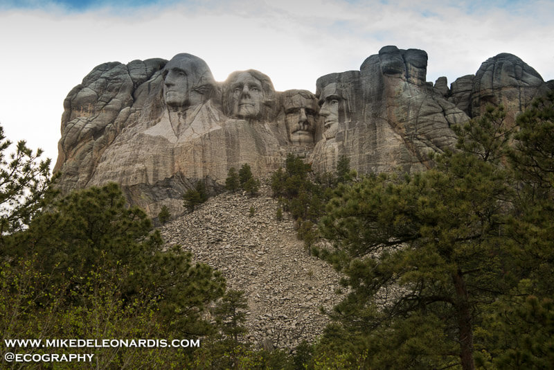 Mt. Rushmore, South Dakota after thunderstorm